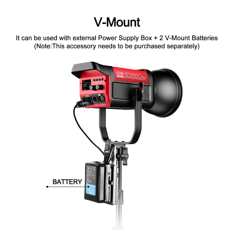 GVM Pro SD300C RGB & Bi-Color LED Video Işığı