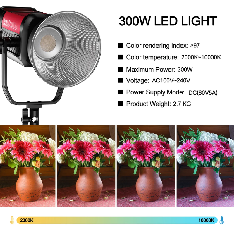 GVM Pro SD300C RGB & Bi-Color LED Video Işığı