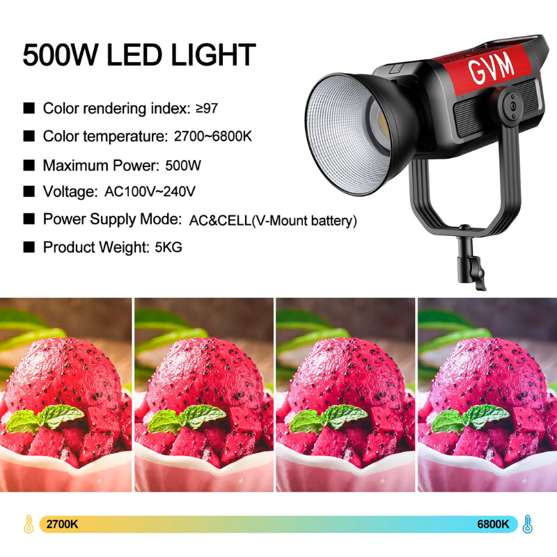 GVM Pro SD500B Bi-Color LED Video Işığı