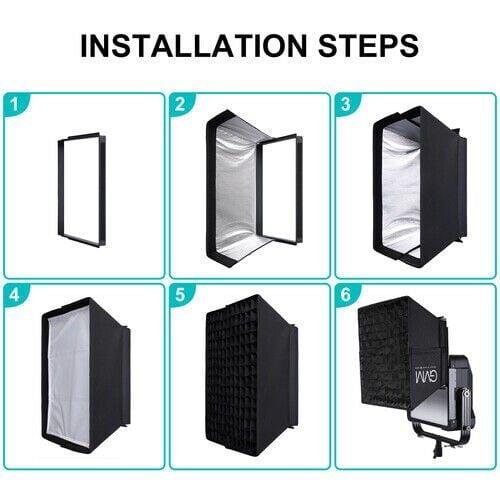 GVM YU200R Uyumlu Softbox