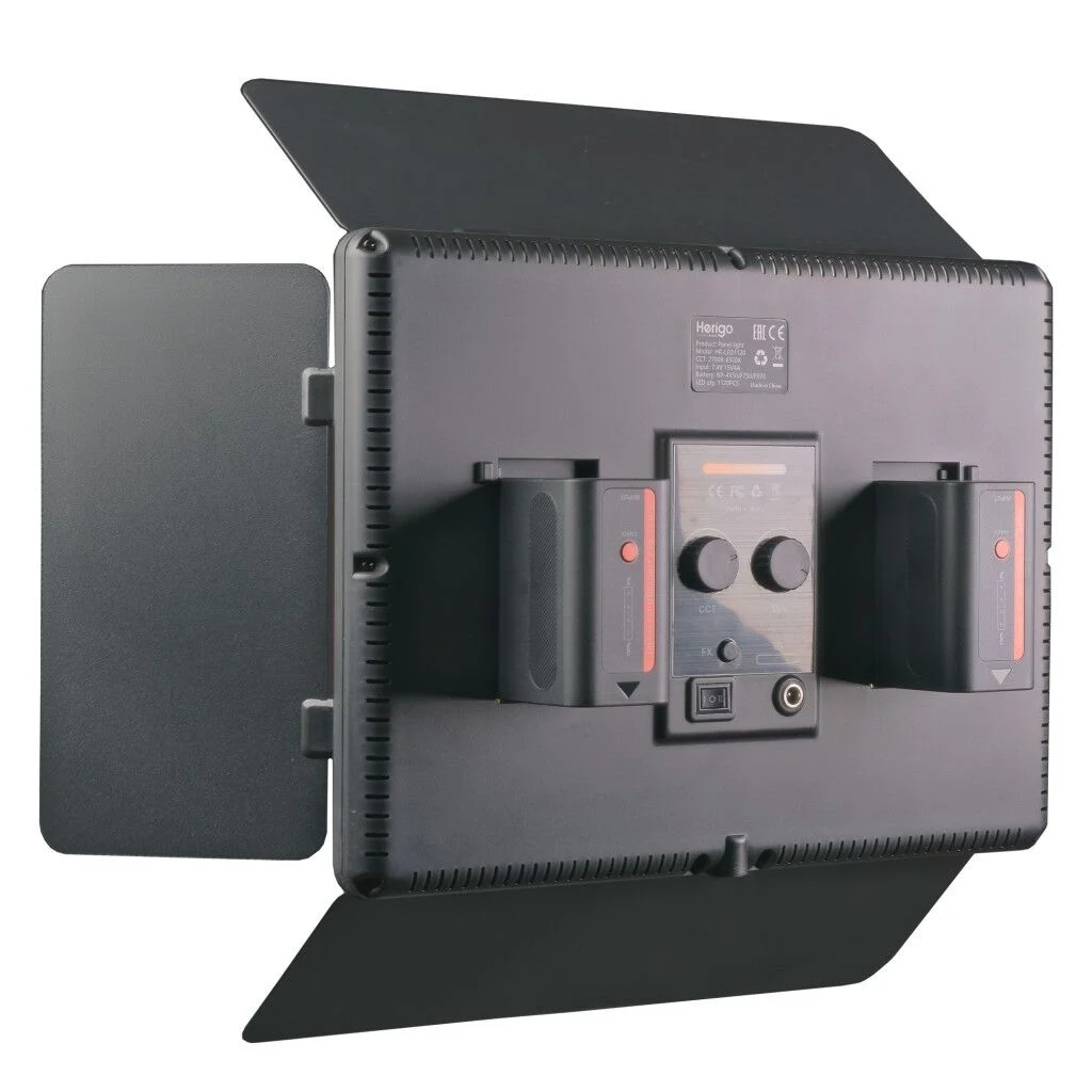 Herigo HR-LED1120 11'' 50W LED Panel Işık LED 2700K-6500K CRI 96+ Barndoor Dolgu Işığı