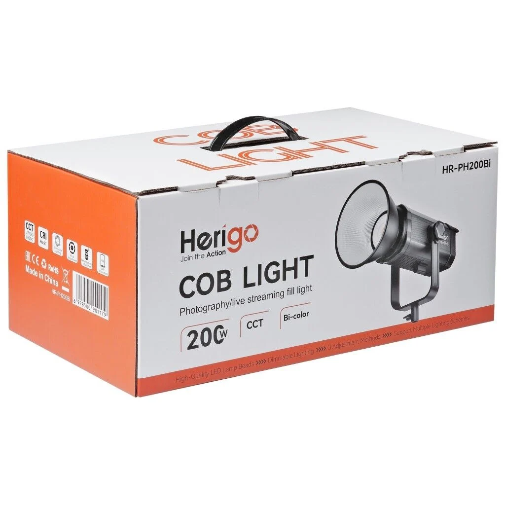Herigo HR-PH200Bi 200W Bi-Color Fotoğraf ve Video LED Işık