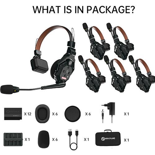 Hollyland Solidcom C1 PRO-6S Profesyonel Kablosuz Intercom Sistemi ( 6 Kullanıcı )