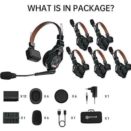 Hollyland Solidcom C1 PRO-6S Profesyonel Kablosuz Intercom Sistemi (6 Kullanıcı)