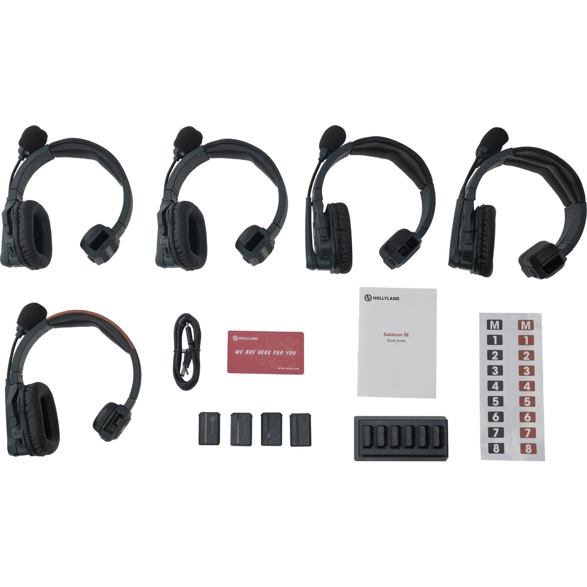 Hollyland Solidcom SE-5S Kablosuz Intercom Sistemi Global Version (5 Kullanıcı)