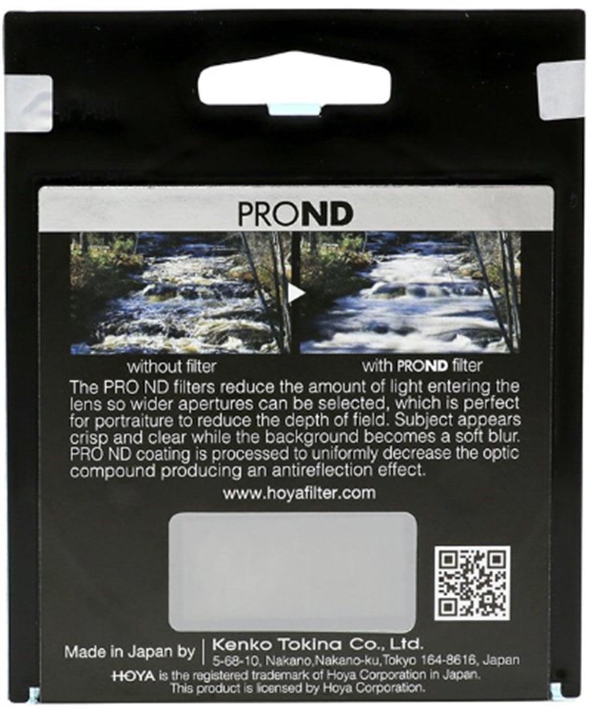 Hoya 58mm Pro ND 500 Filtre 9 Stop