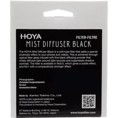 Hoya 77mm Mist Diffuser Filtre Black No1