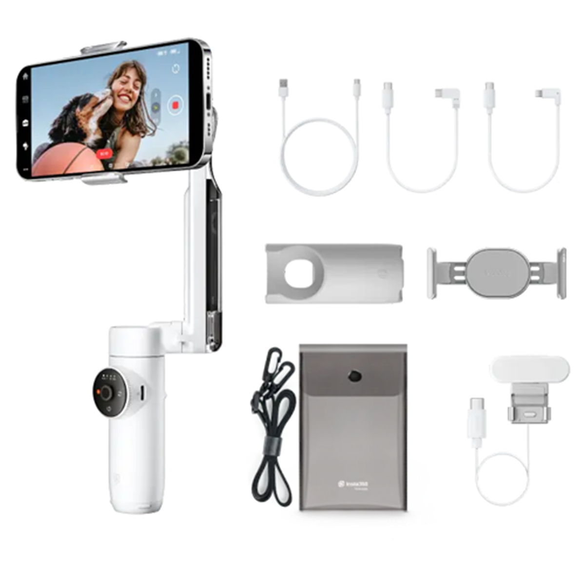Insta360 Flow Smartphone Gimbal Creator Kit (White)
