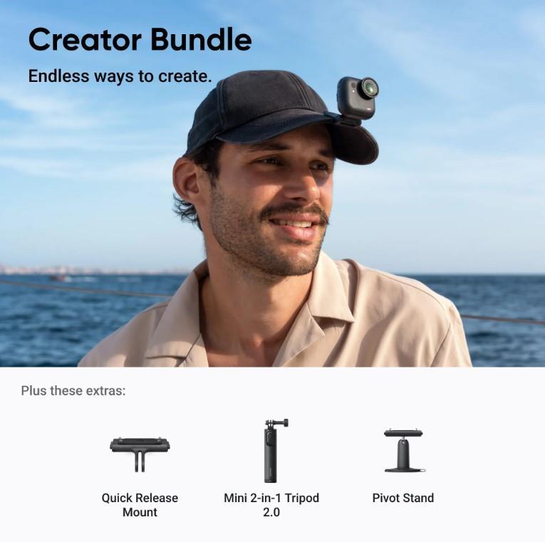Insta360 GO Ultra Creator Bundle (Siyah)