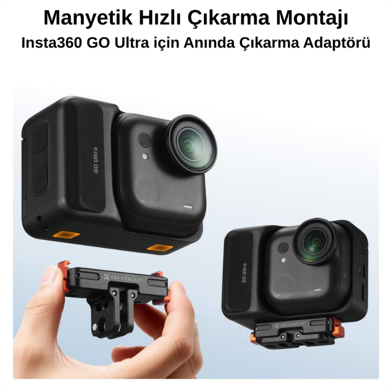 Insta360 GO Ultra Manyetik Katlanabilir Hızlı Çıkarma Adaptör