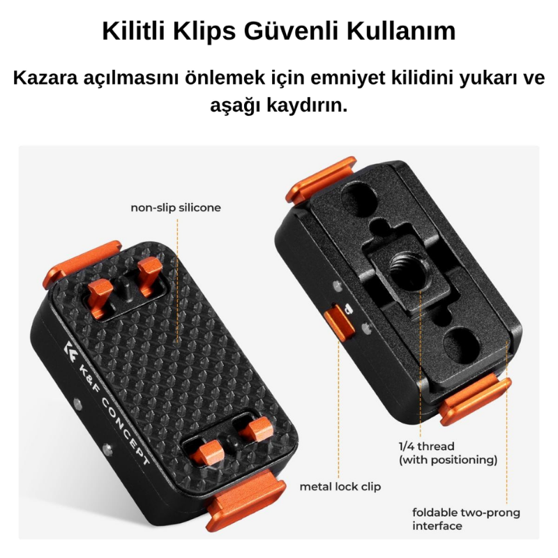 Insta360 X5 için Manyetik Katlanabilir Hızlı Çıkarma Adaptör