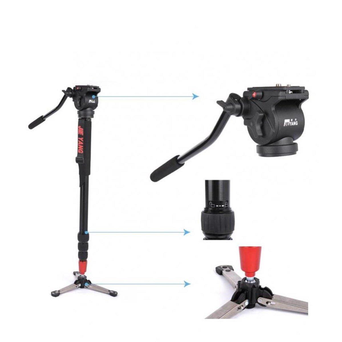 Jieyang 0507A Video Monopod 220cm