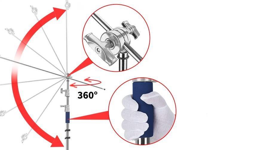 JINBEI  CK  C-Stand için Kavrama Tutucu Adaptör