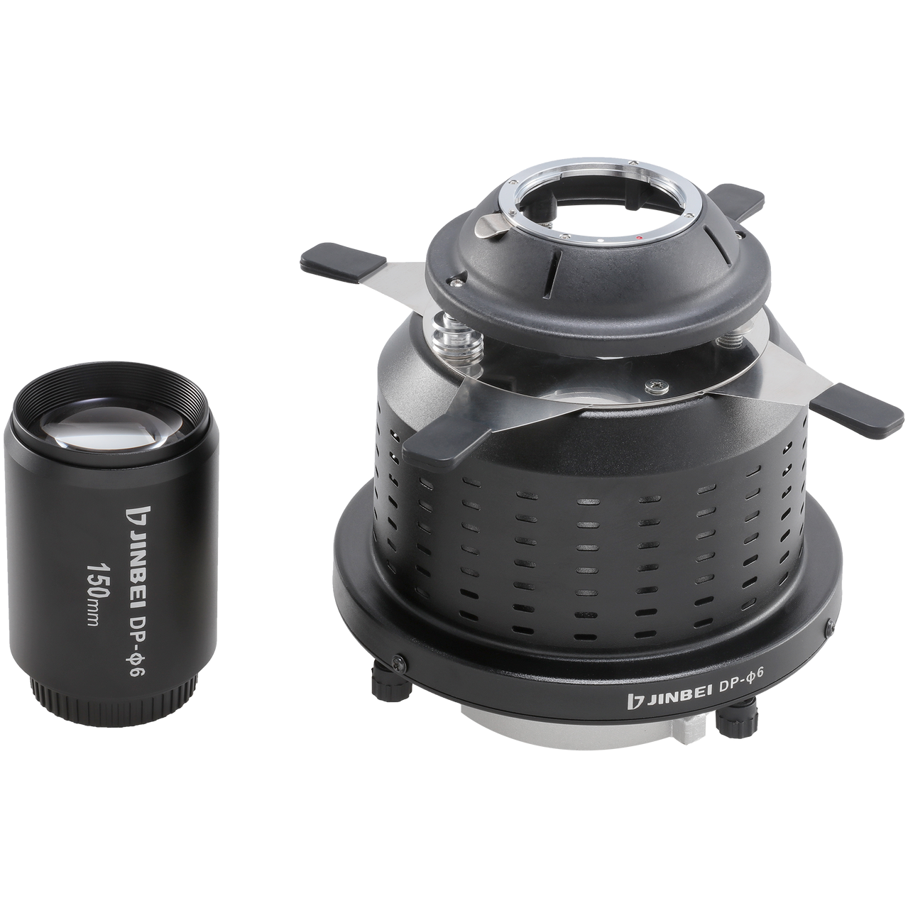 JINBEI  DP-Ø6 Focus Optik Snoot 150mm Lens ve Renkli Jellerle