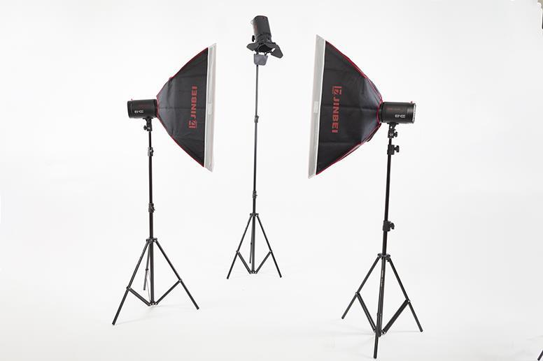 JINBEI Caler E II-400w/s Digital Kit 3 lü Paraflaş Set
