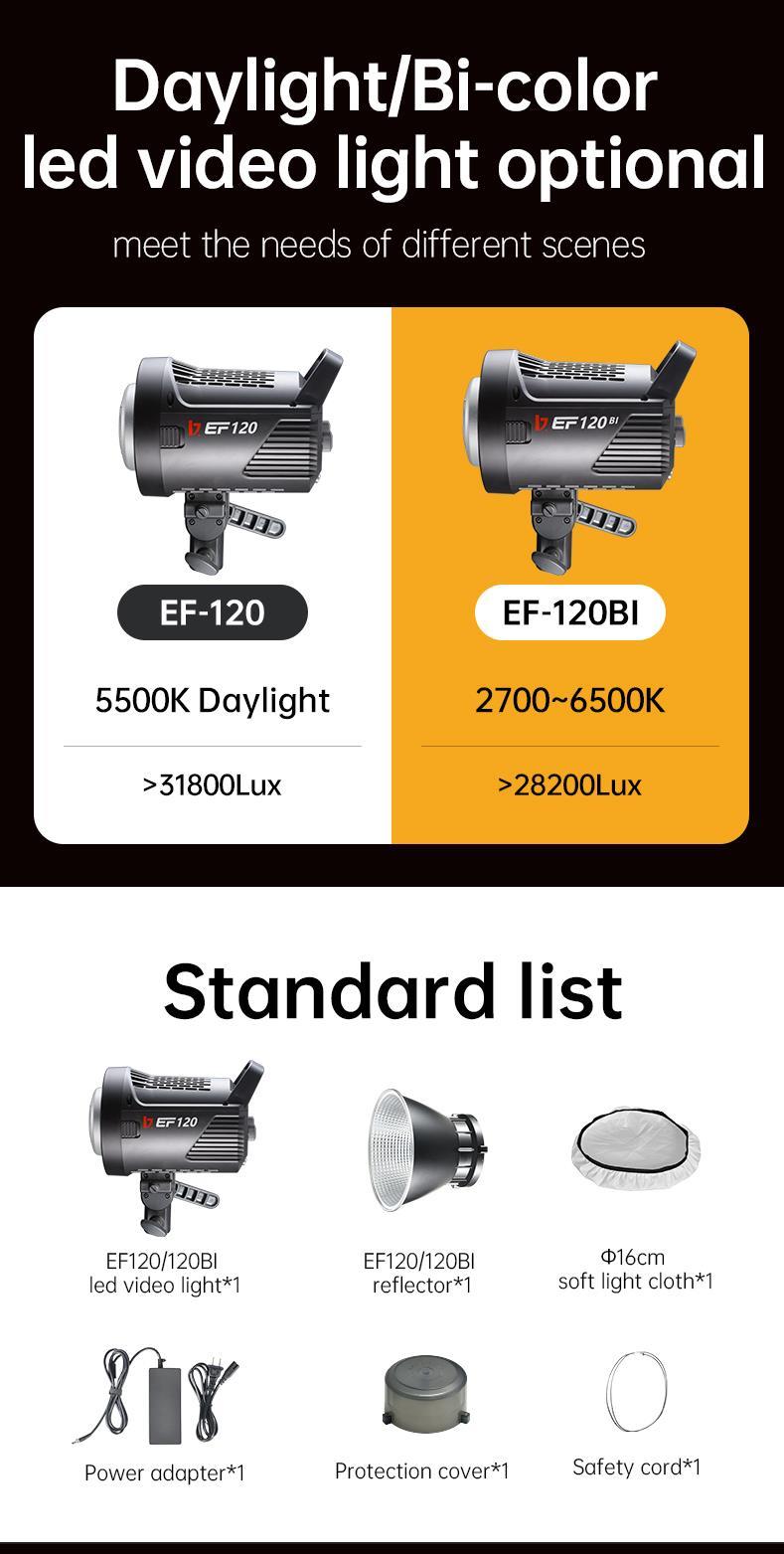 JINBEI EF-120Bi BiColor COB LED Video Işığı