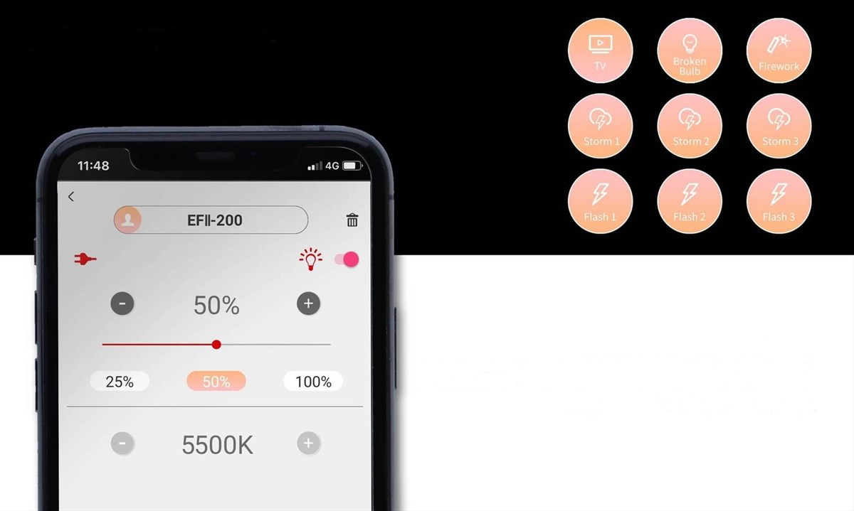 Jinbei EF-200Bi BiColor COB LED Video Işığı