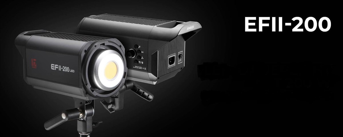 JINBEI EFII-200W COB LED Video Işığı 5500K