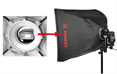 JINBEI ET-1  Taşınabilir Tepe Flaş Taşıyıcı Adaptörü Komütatör