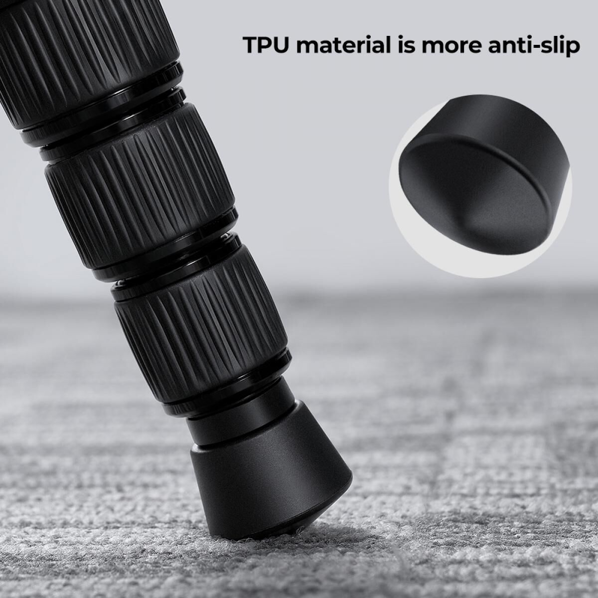 K&F Concept 1/4 inç Dişli Kauçuk Tripod Ayak Vidası