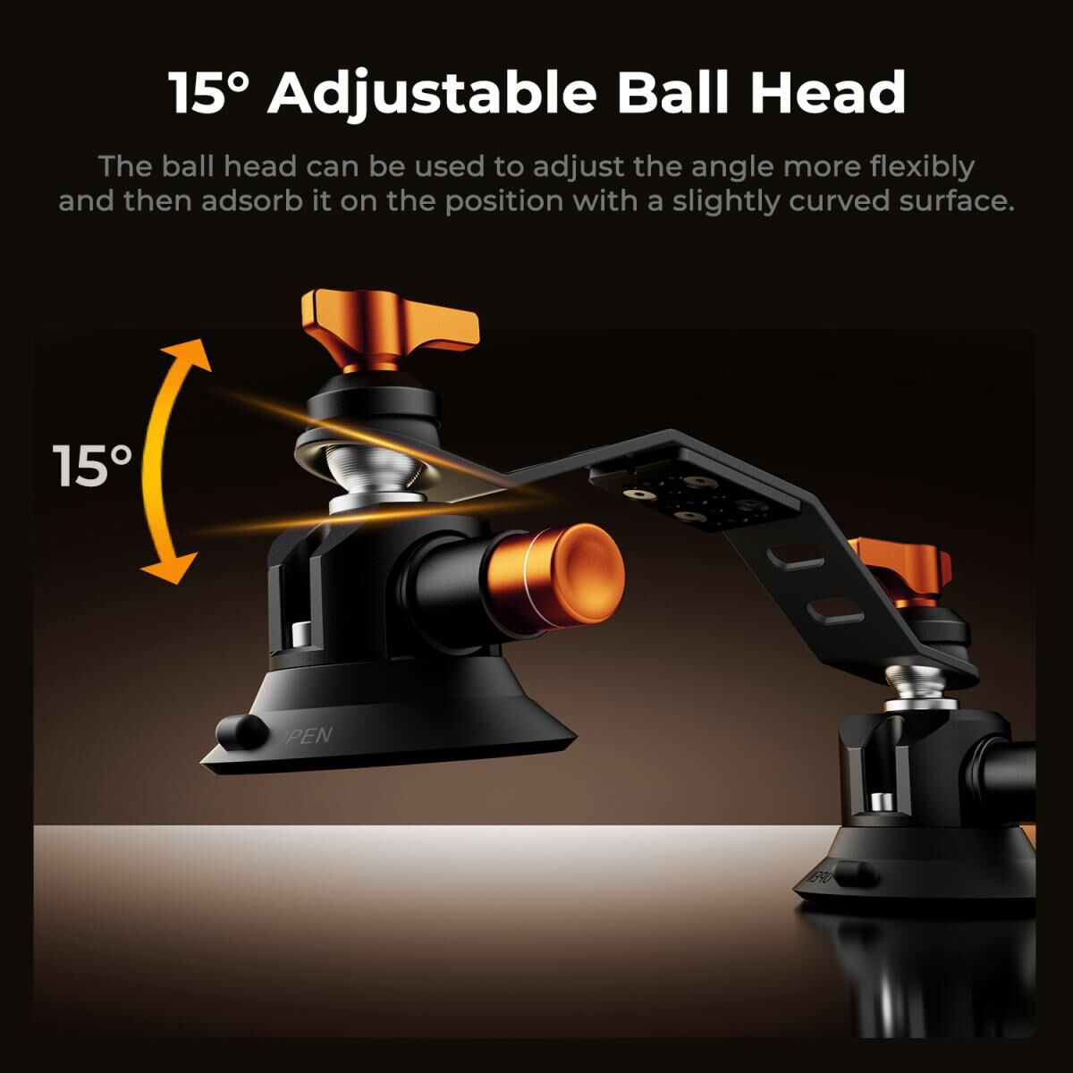 K&F Concept 3 in 1 Suction Cup Mount Kit + Extension Pole