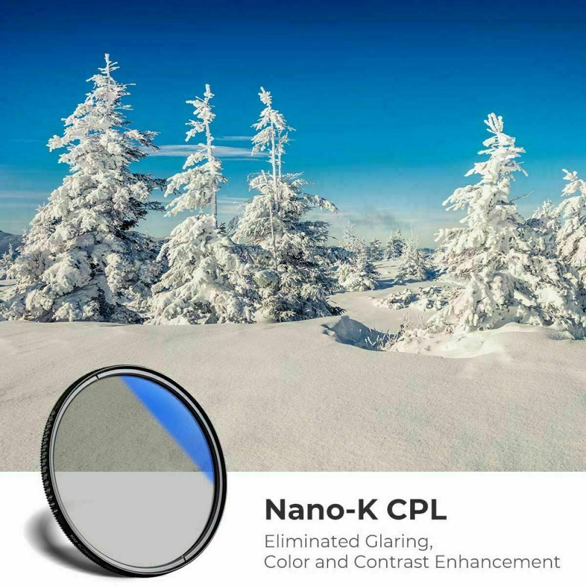 K&F Concept 52mm Polarize Cam Filtre Ultra İnce Çok Kaplamalı(Kopya)
