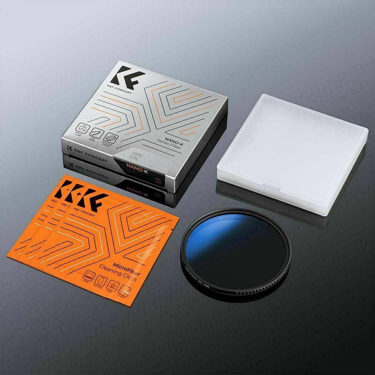 K&F Concept 52mm Polarize Cam Filtre Ultra İnce Çok Kaplamalı(Kopya)