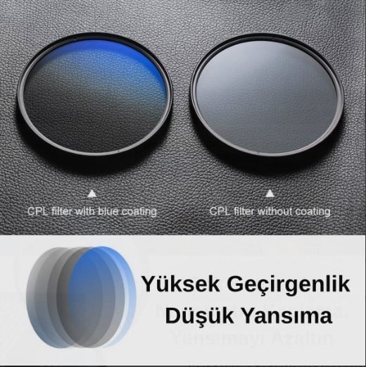 K&F Concept 58 mm CPL Lens Filtresi (Nano-C Serisi)