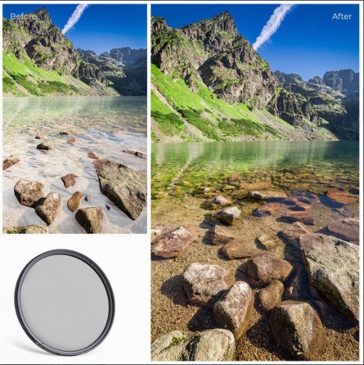 K&F Concept 58 mm CPL Lens Filtresi (Nano-C Serisi)