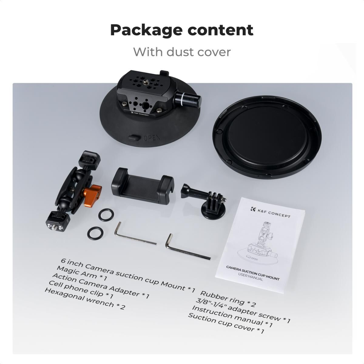 K&F Concept 6'' Suction Cup
