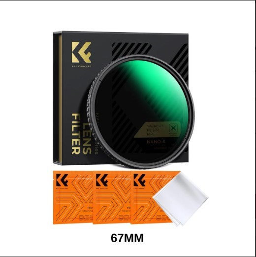 K&F Concept 67 mm ND2-ND32 Değişken Filtre