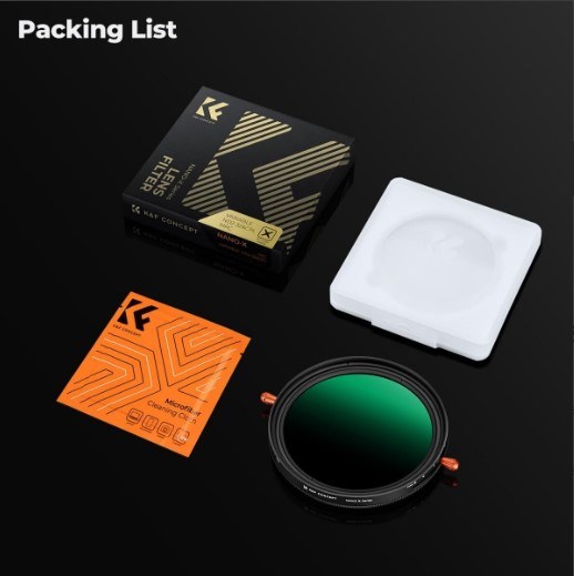K&F Concept 77 mm ND2-32+CPL Filtre (2'si 1 Arada)