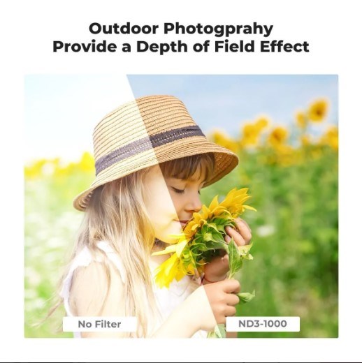 K&F Concept 77 mm ND3-ND1000 Değişken Filtre