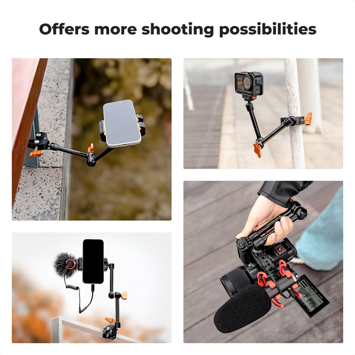 K&F Concept 9.8'' Magic Arm with Super Clamp