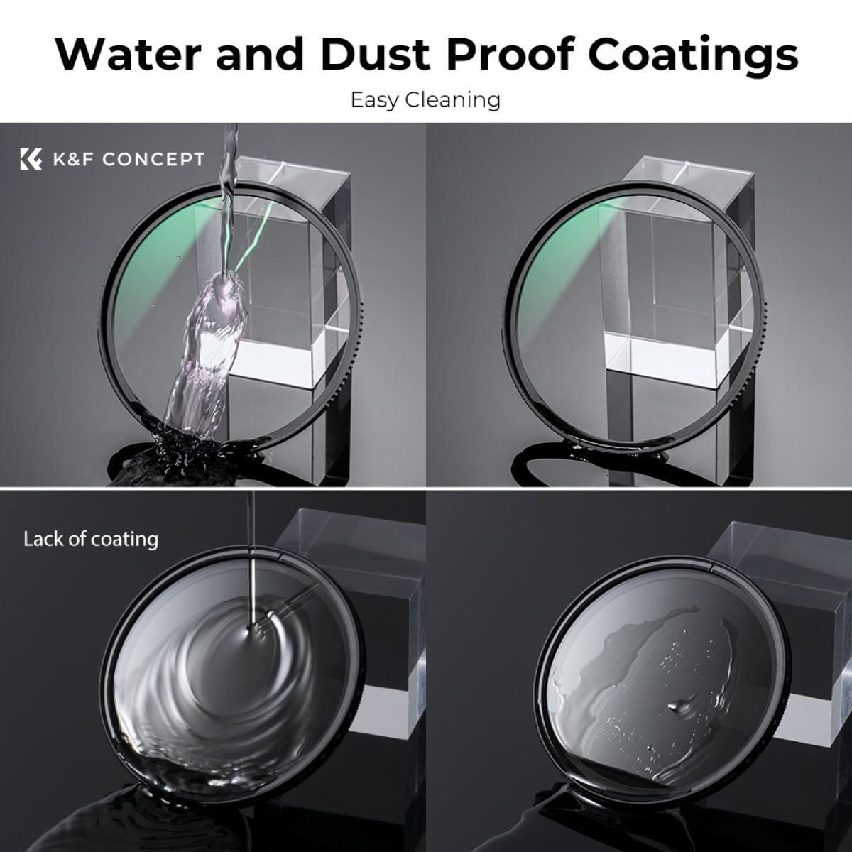 K&F Concept 95mm NANO-X MC-UV 28 Çok Katmanlı Kaplamaya sahip  Koruma Filtresi 8K Ultra HD