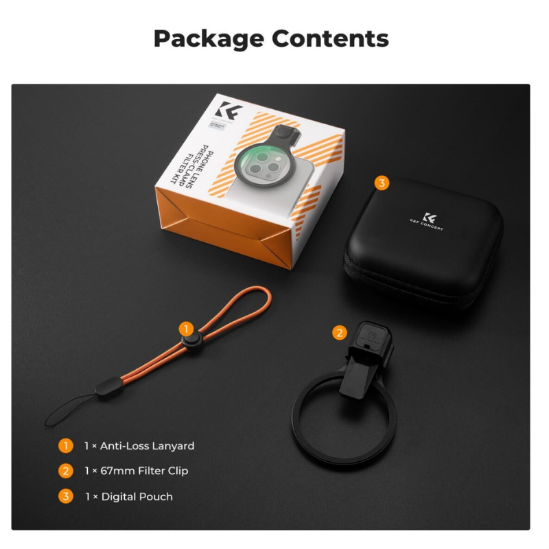 K&F Concept Cep Telefonu için 67 mm Filtre Adaptörü