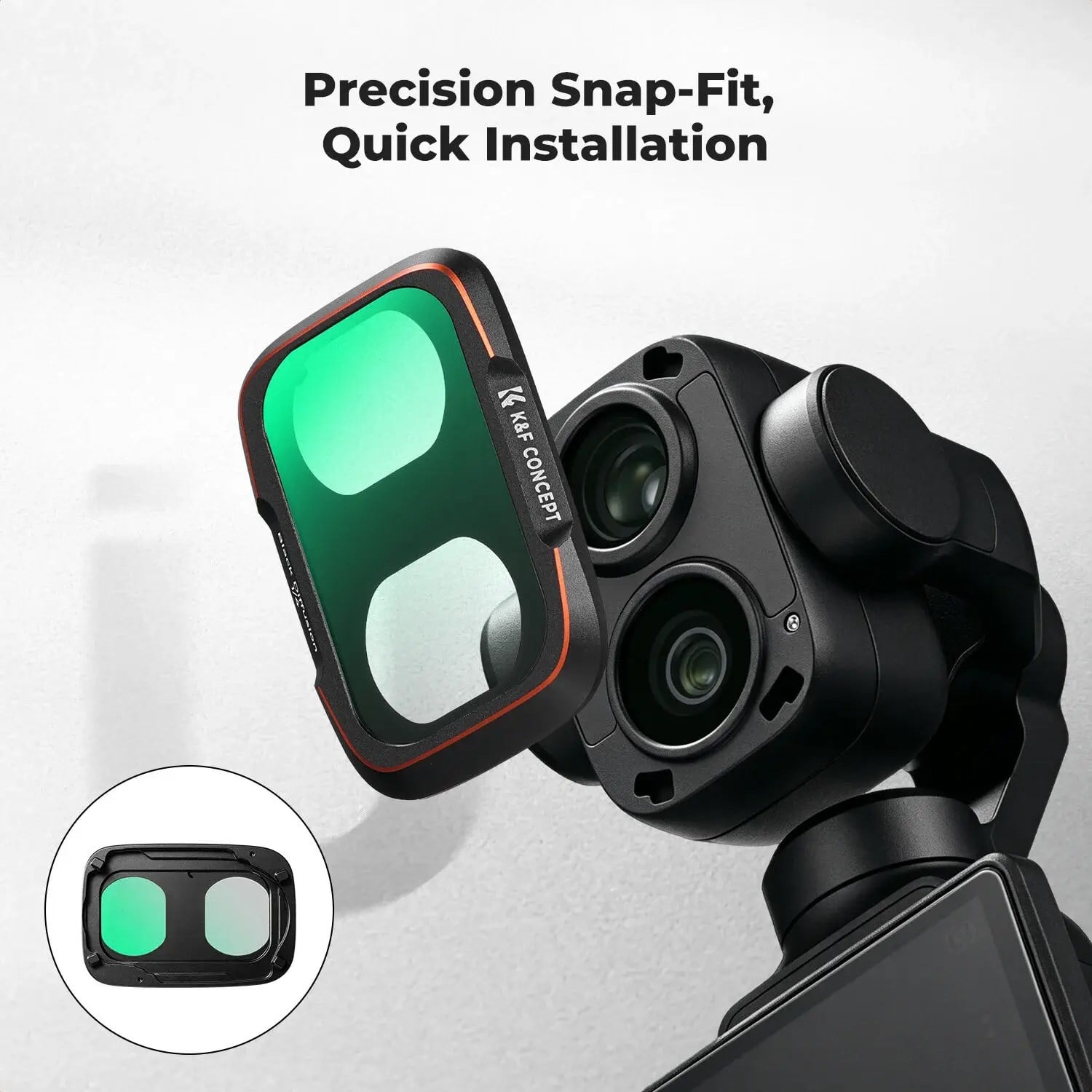 K&F Concept Dji Osmo Pocket 4P İçin Black Mist 1/4 Filtre (Metal)