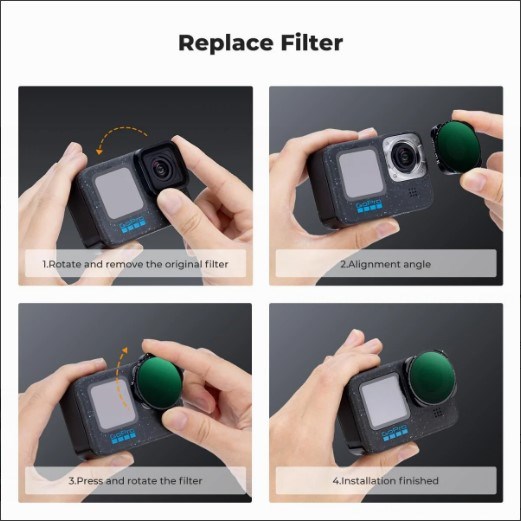 K&F Concept GoPro HERO13 ND2-32 Filtre