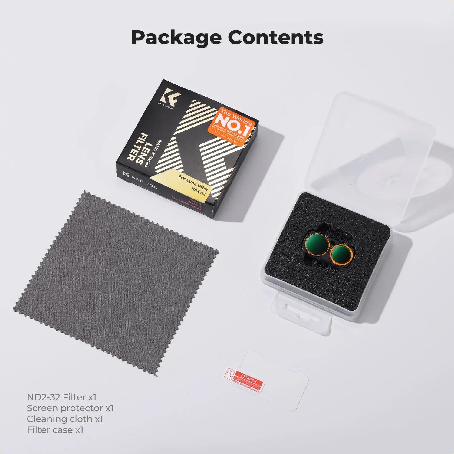 K&F Concept Insta360 Luna Ultra İçin Değişken ND Filtre (ND2-32)