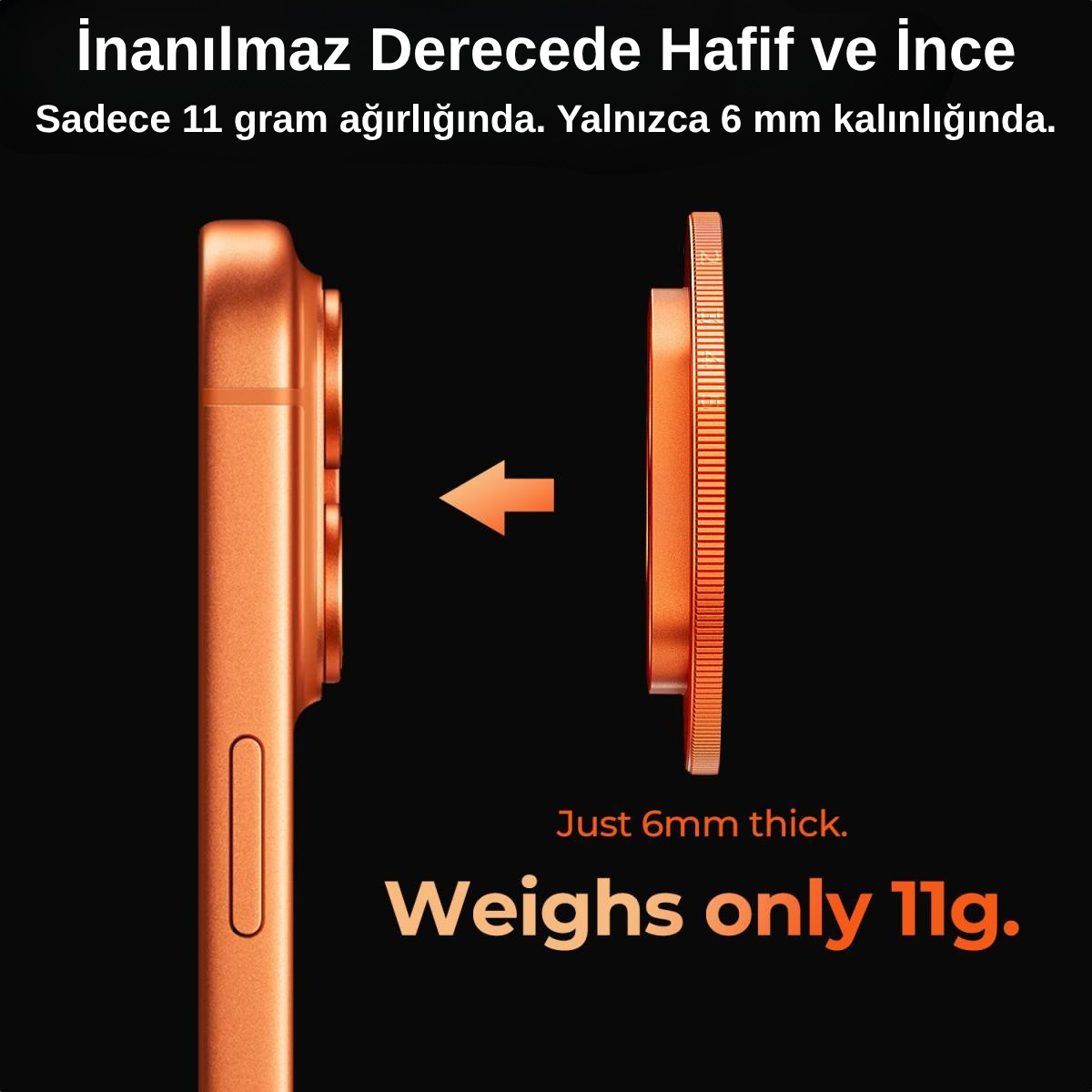 K&F Concept iPhone 17 Pro ve Pro Max için ND2-32 Filtre