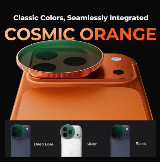 K&F Concept iPhone 17 Pro ve Pro Max için ND2-32 Filtre Orange