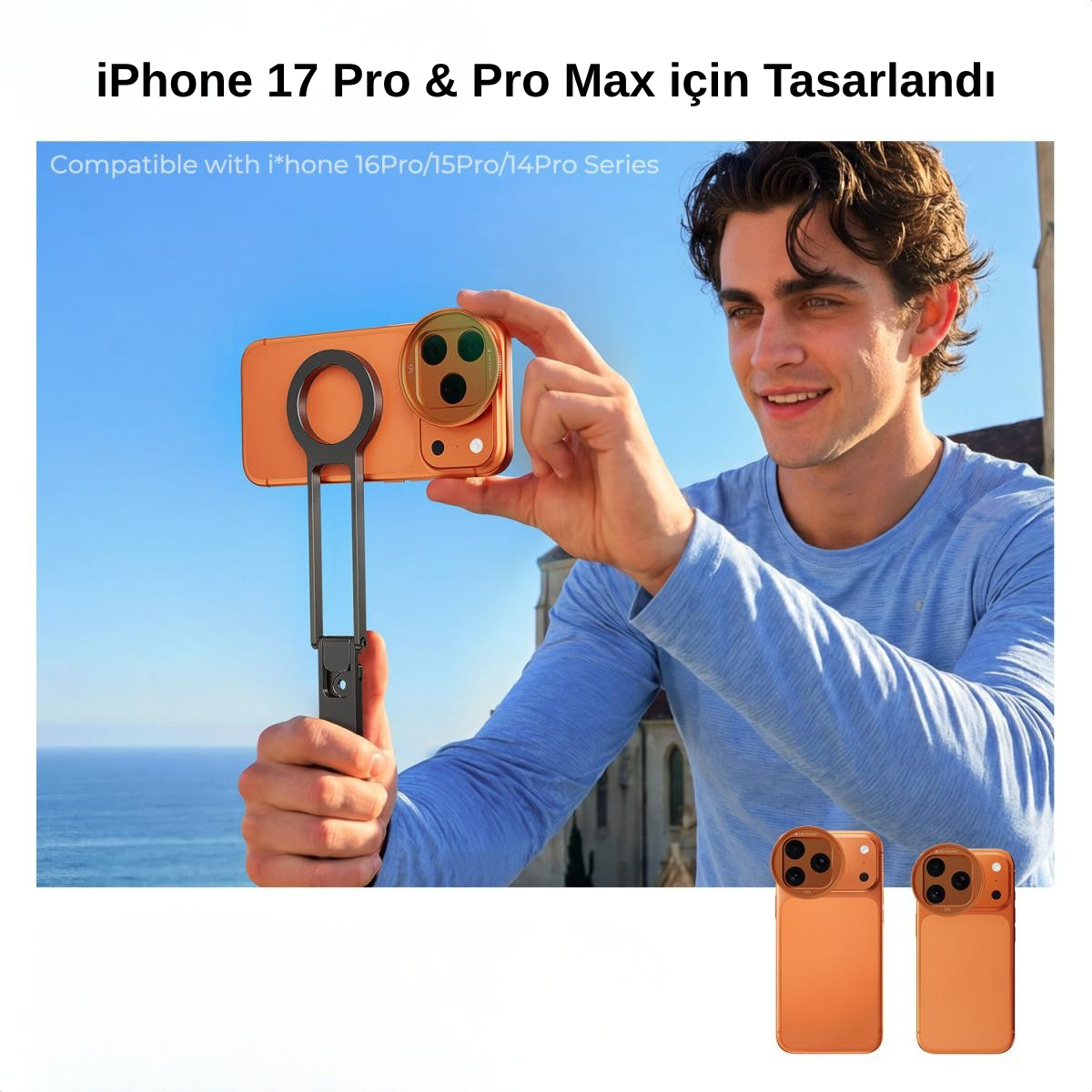 K&F Concept iPhone 17 Pro ve Pro Max için CPL Filtre