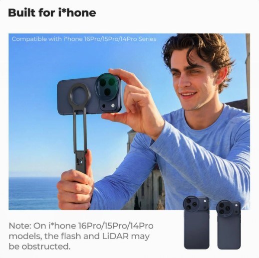 K&F Concept iPhone 17 Pro ve Pro Max için CPL Filtre Blue