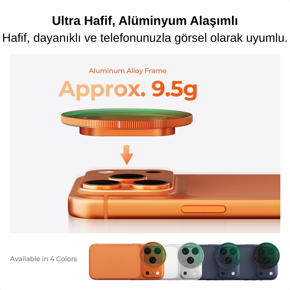 K&F Concept iPhone 17 Pro ve Pro Max için CPL Filtre