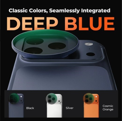 K&F Concept iPhone 17 Pro ve Pro Max için ND2-32 Filtre Blue