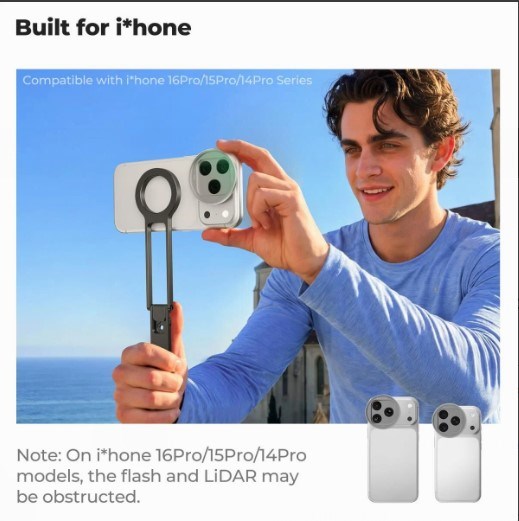 K&F Concept iPhone 17 Pro ve Pro Max için CPL Filtre Silver