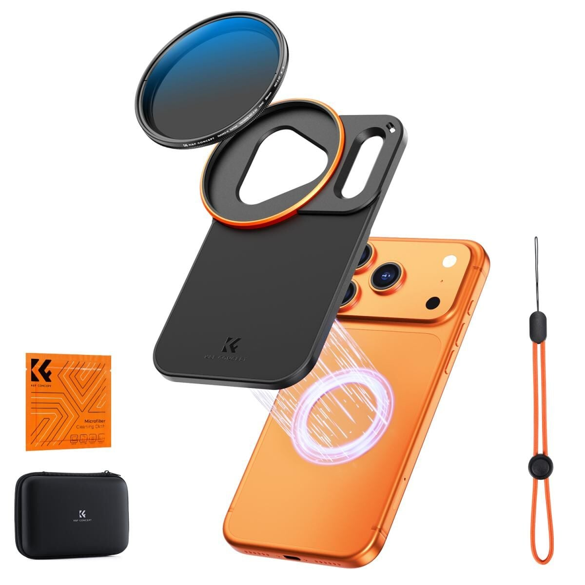 K&F Concept iPhone 17 Pro VND Filtre ve Filtre Montaj Adaptörü (ND2-32)