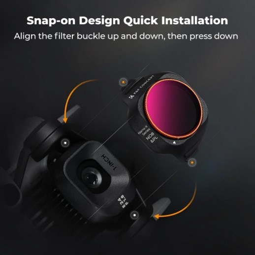 K&F Concept Mini 5 Pro için ND-PL Filtre Seti