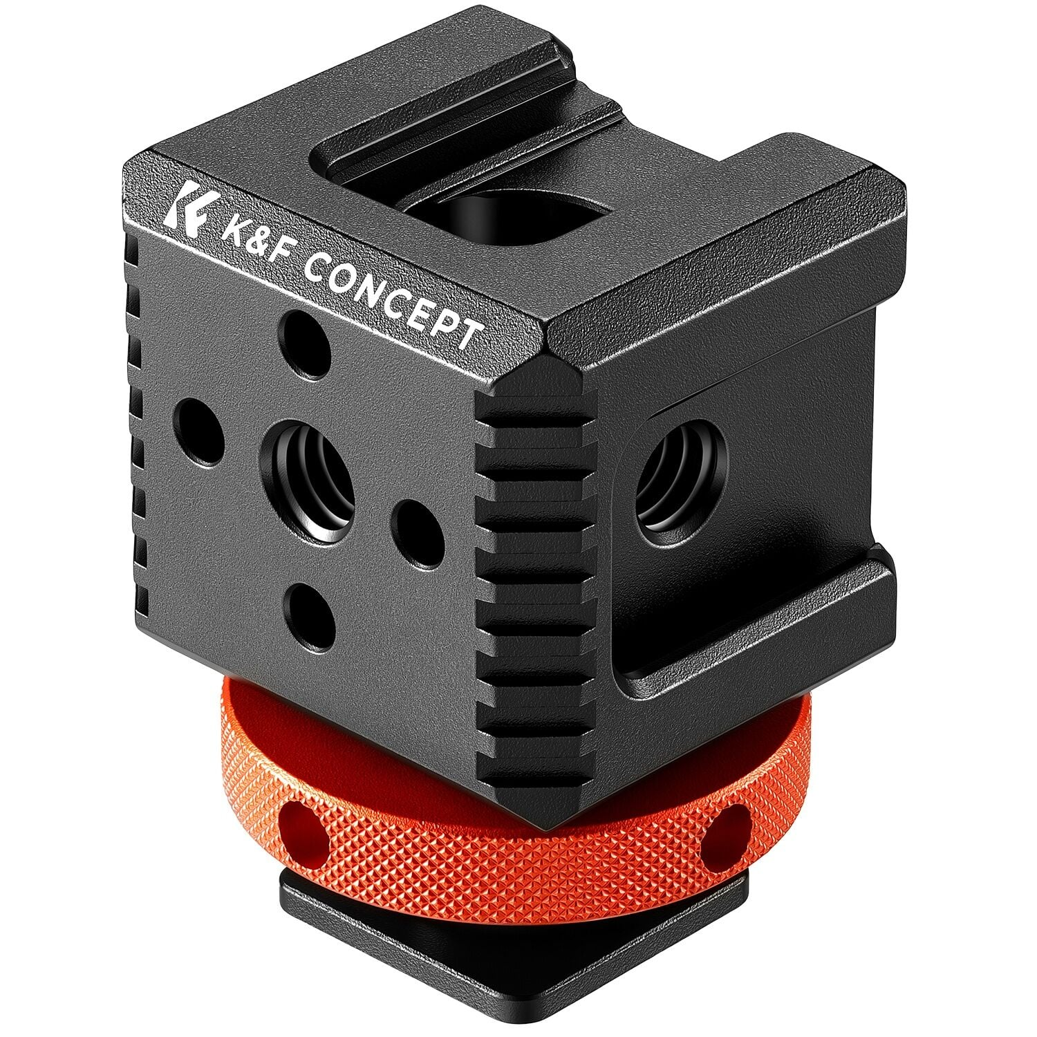 K&F Concept MS-75 Üçlü Cold Shoe Bağlantı Adaptörü / Flaş Kızağı Çoklayıcı