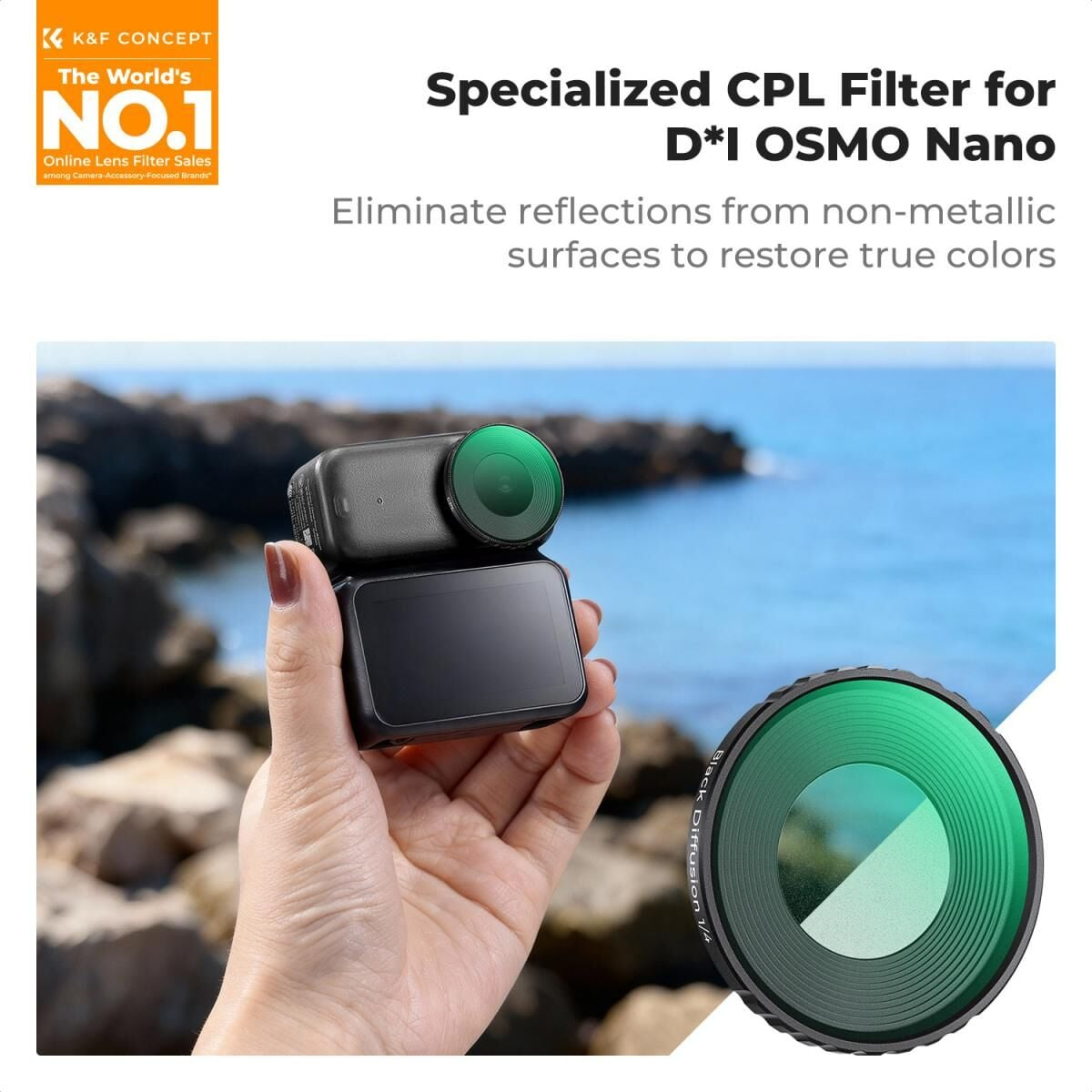 K&F Concept Osmo Nano CPL Filtre